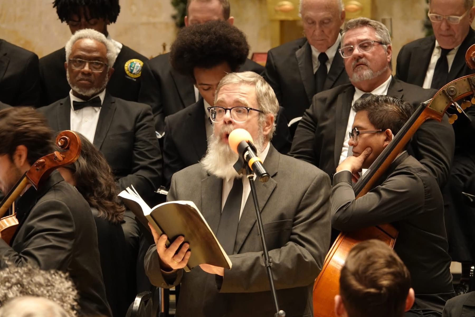 Gulf Coast Messiah Chorus Bass Soloist John Voorhees, December 5, 2025 at St. Michael Catholic Church in Biloxi, MS.